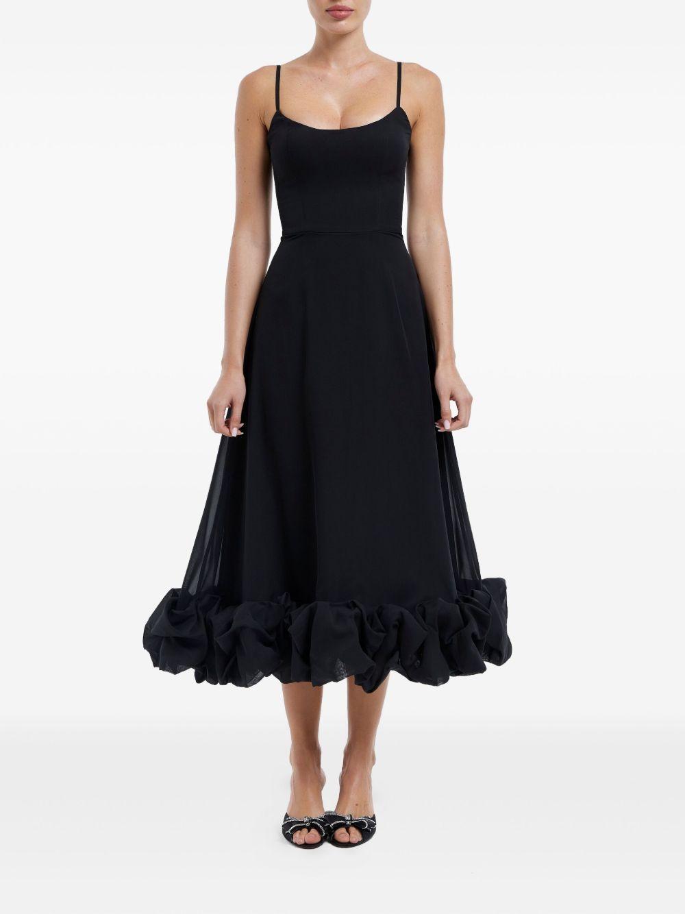 flounce bustier midi dress Product Image