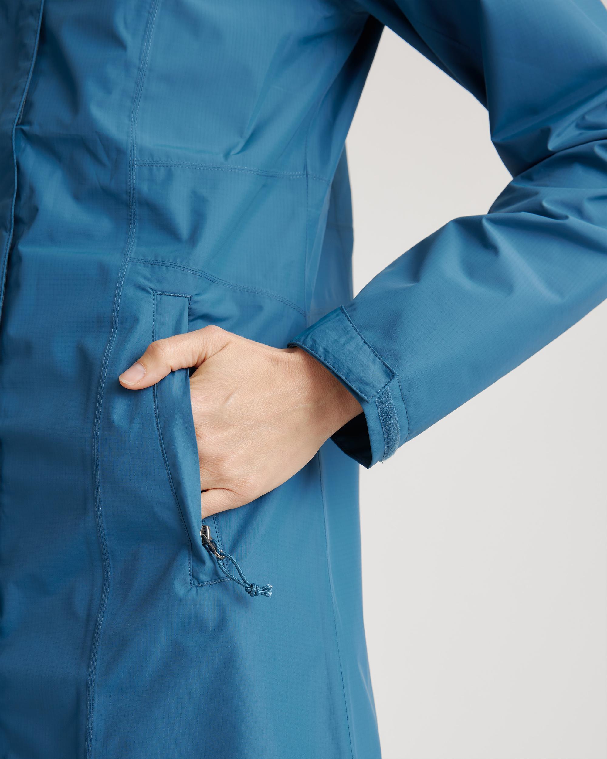 Quince | Women's Weatherproof Long Rain Shell Jacket Size XS, Polyester/Recycled Polyester Blend Product Image