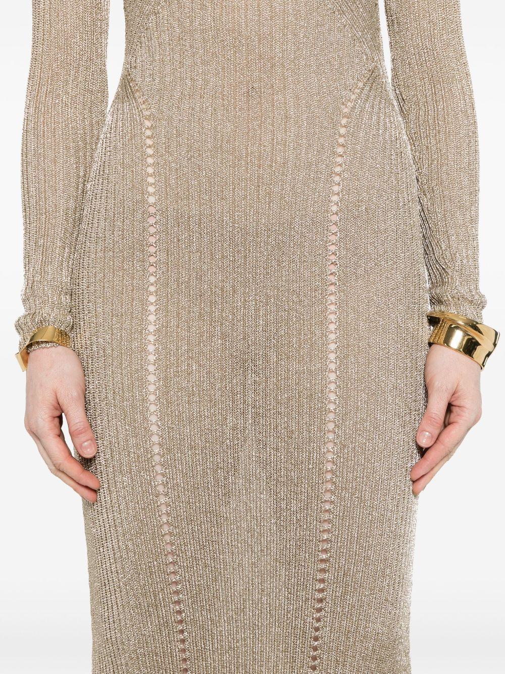 lurex knitted maxi dress Product Image