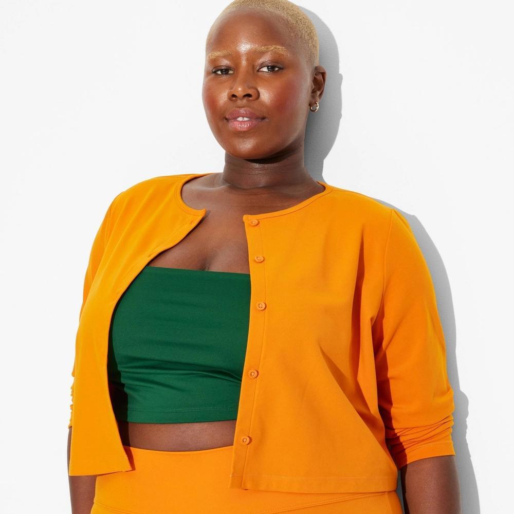 Womens Game Day Cardigan - Wild Fable Dark Orange XXL Product Image