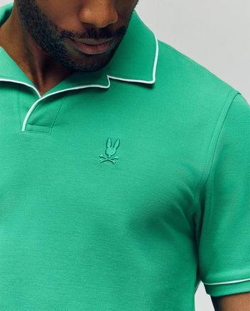 MENS JAXON SOFT PIQUE CAMP COLLAR POLO - MT0100006 Product Image