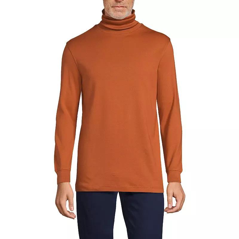 Men's Lands' End Super Soft Supima Turtleneck, Size: XL, White Product Image