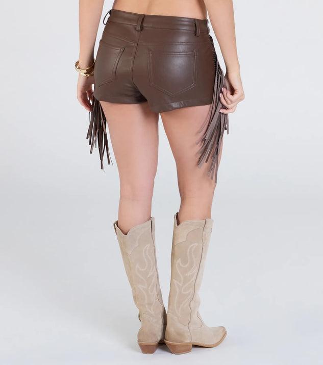 Let's Ride Fringe Hot Shorts Product Image