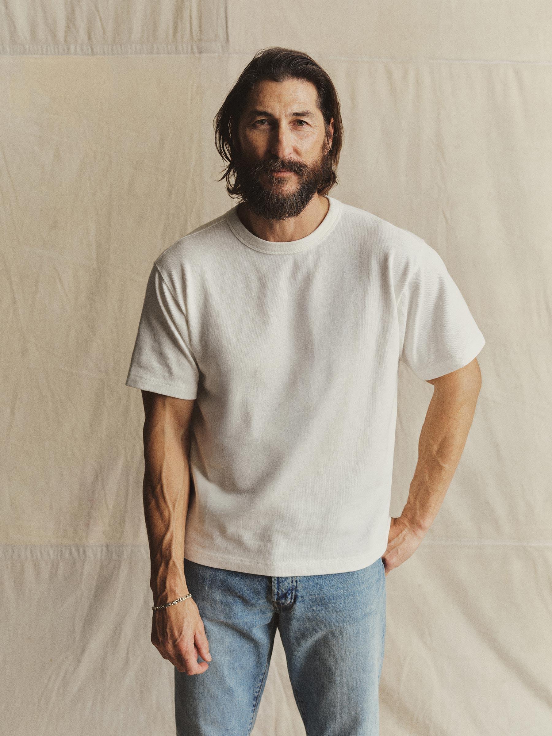 White Field-Spec 90S Boxy Heavy Tee Product Image