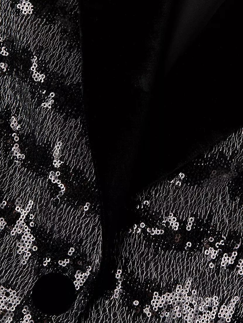 Chevron Sequined Blazer Product Image