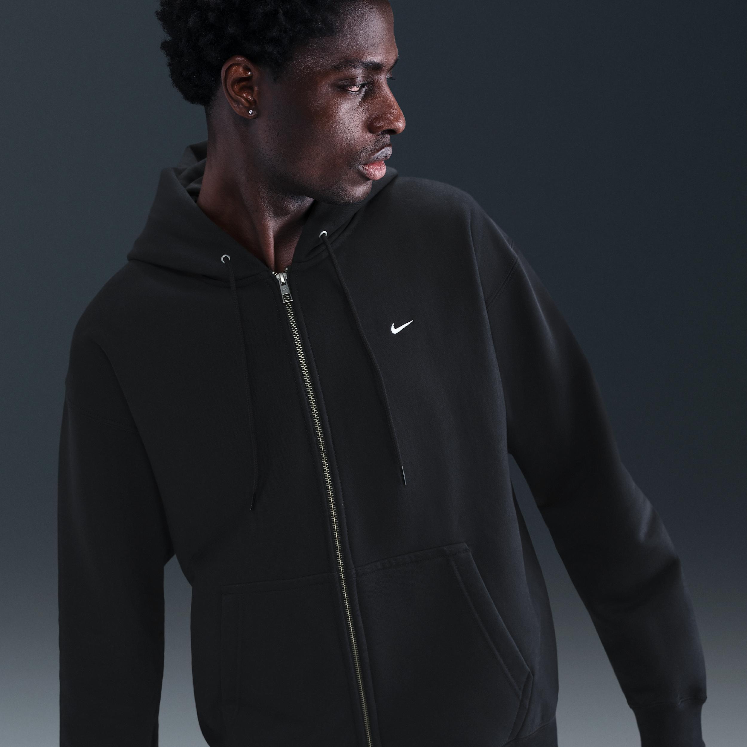 Nike Men's Solo Swoosh Full-Zip Fleece Hoodie Product Image