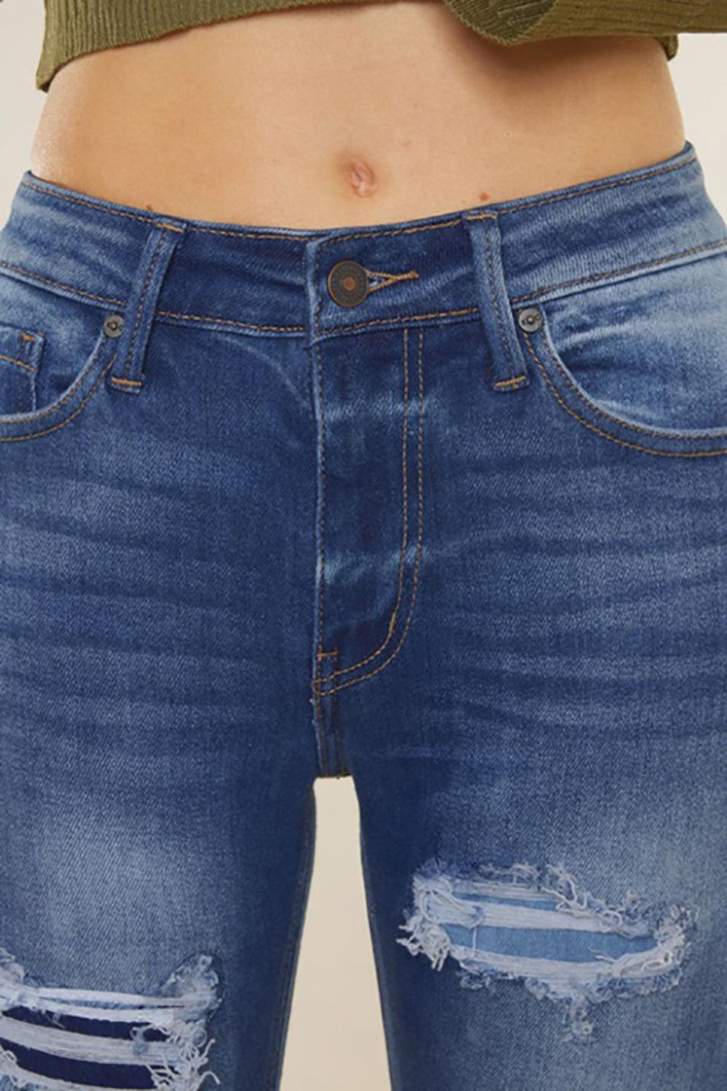 HIGH RISE ANKLE SKINNY JEANS Product Image