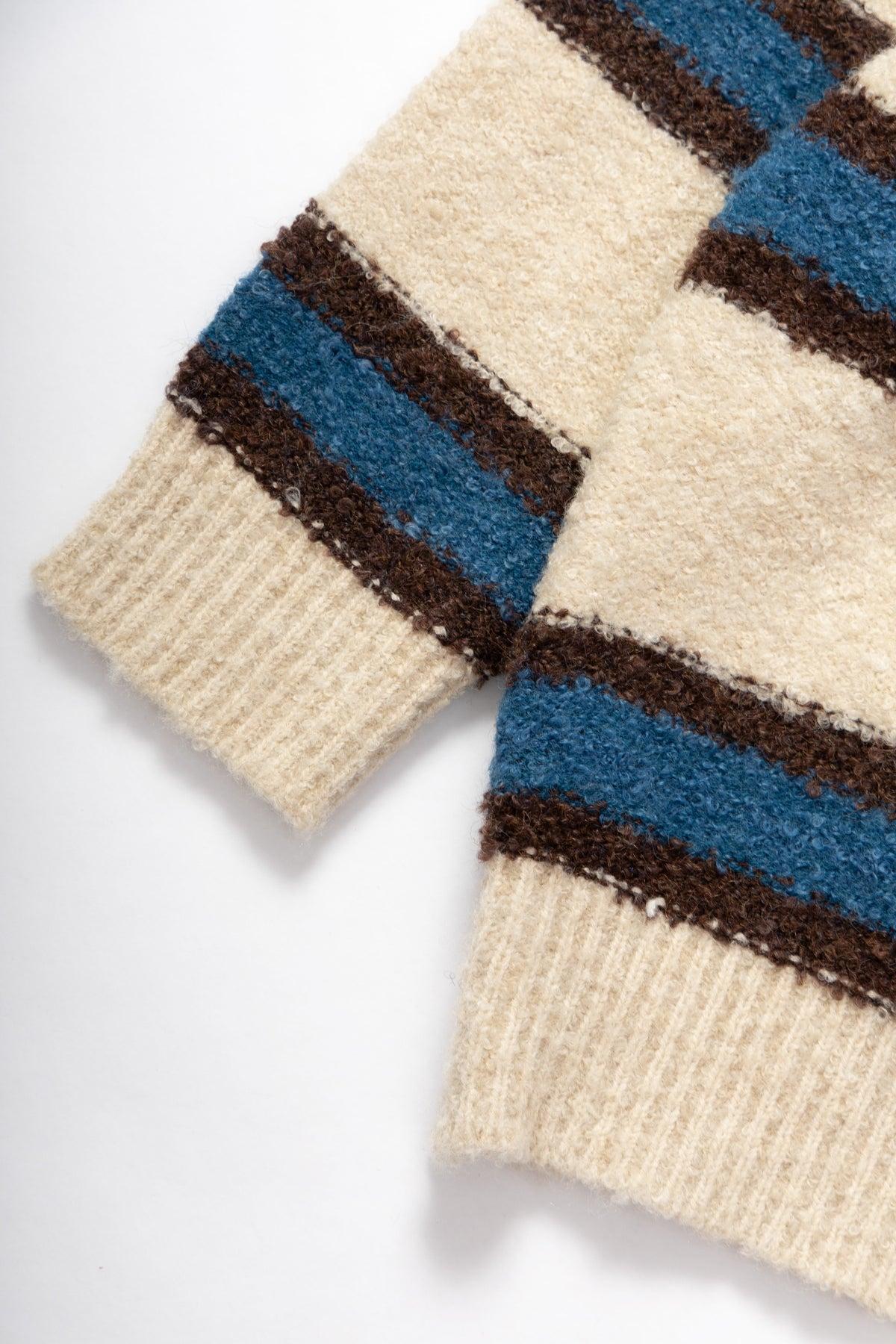Blacksmith - Boucle Striped Sweater - Natural Product Image