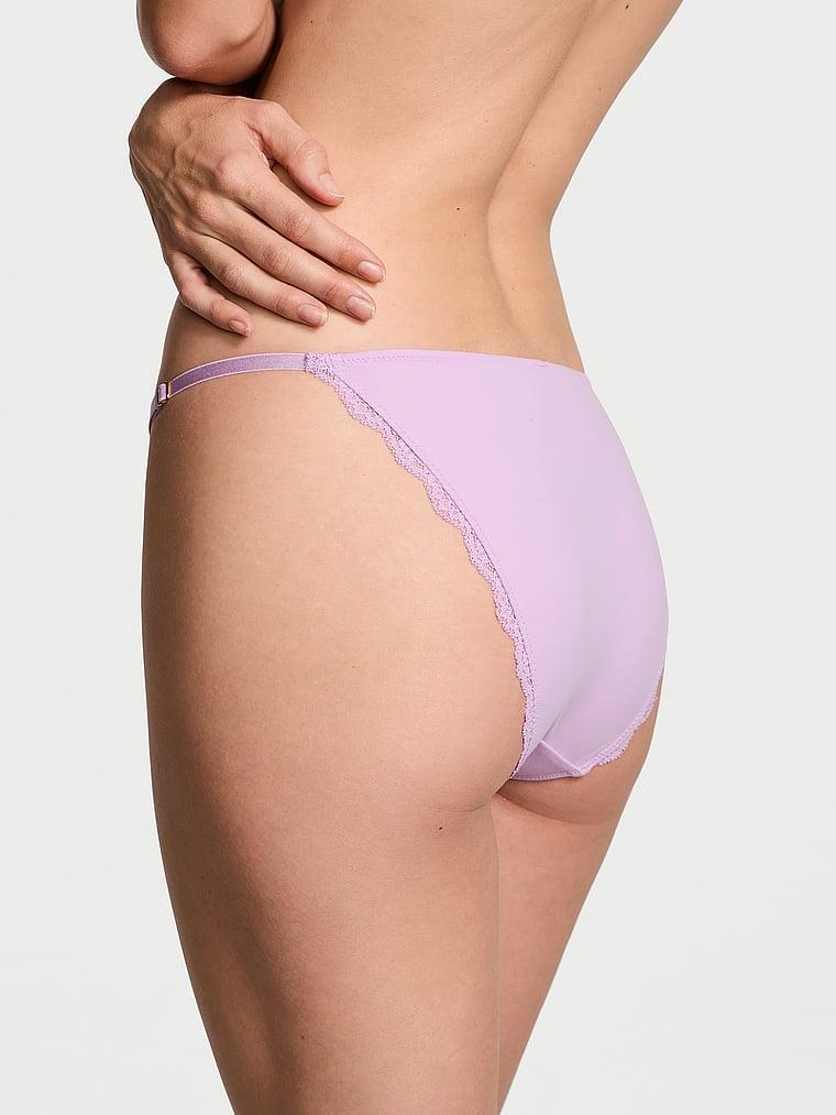 Lace-Trim Adjustable String Bikini Panty Product Image