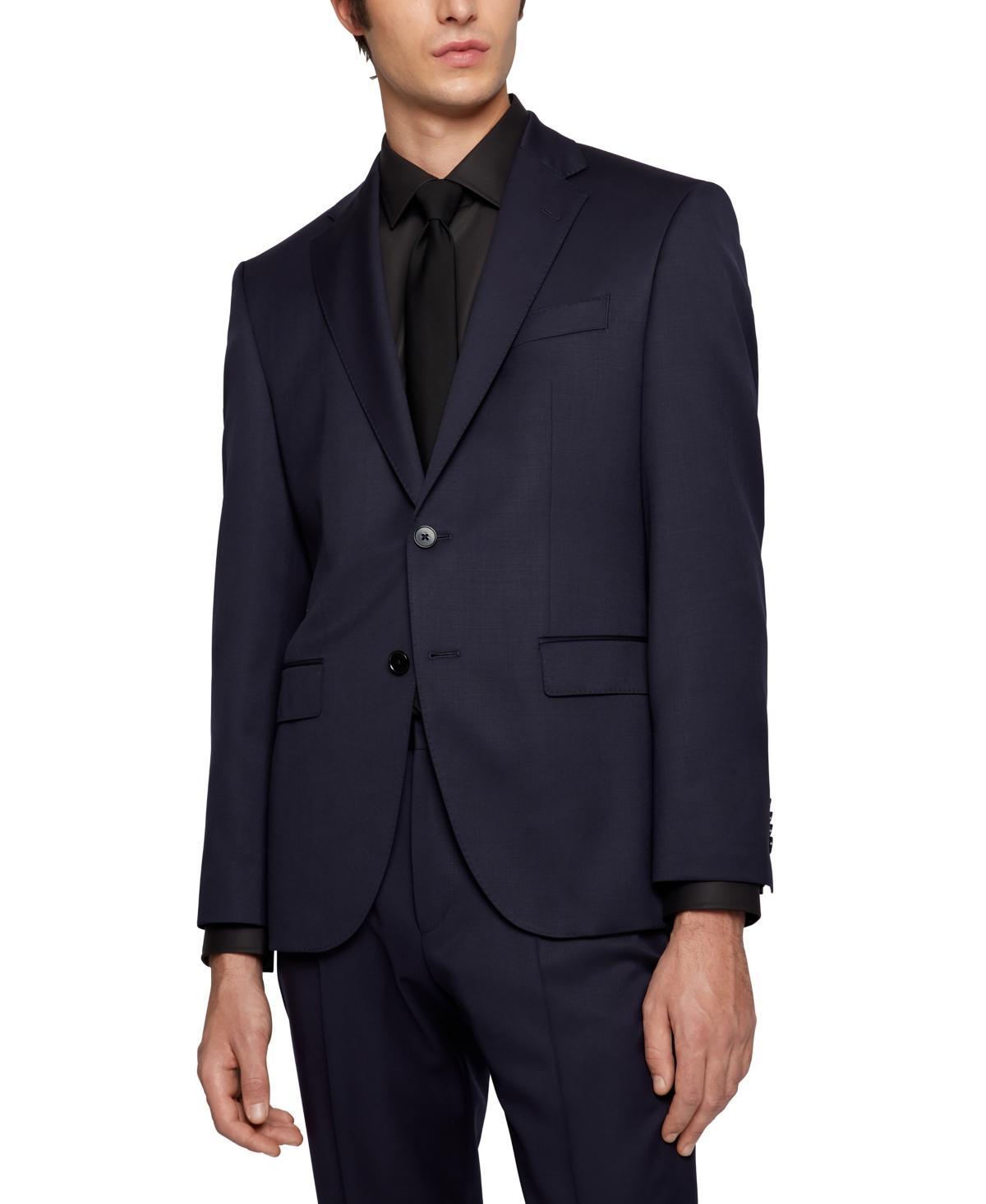 Mens Single-Breasted Jacket in Virgin-Wool Serge Product Image
