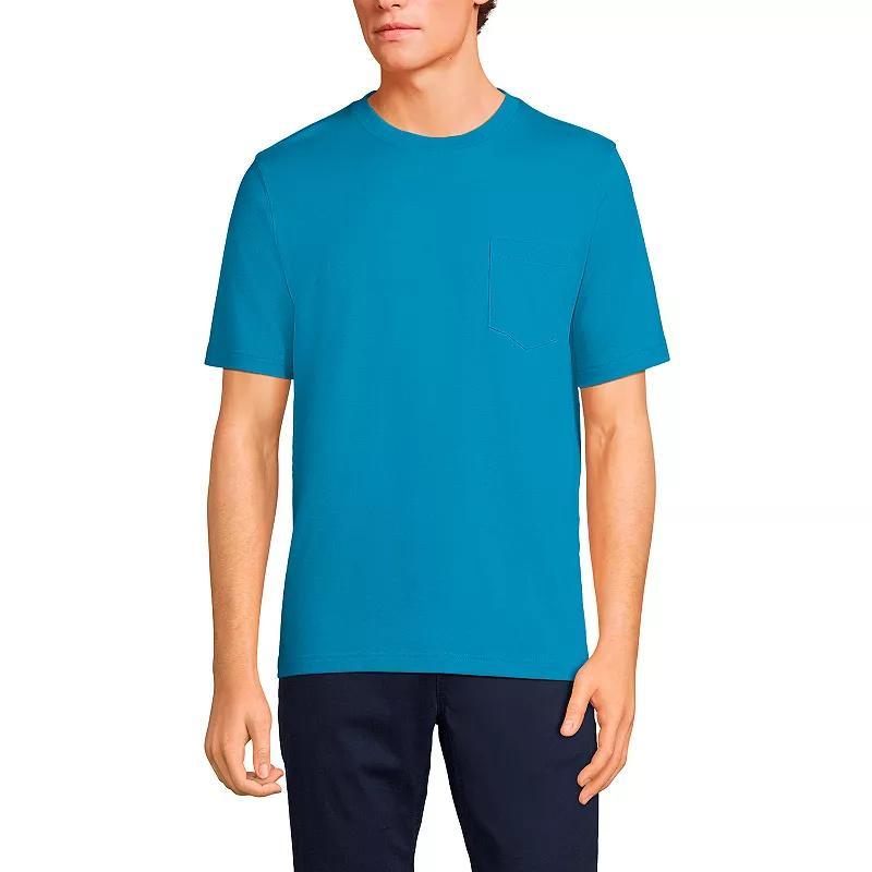 Men's Land's End Super-T Short Sleeve T-Shirt with Pocket, Size: XL, Rich Red Product Image