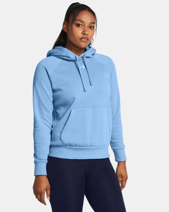 Women's Under Armour Rival Fleece Hoodie, Size: Medium, Green Green Product Image