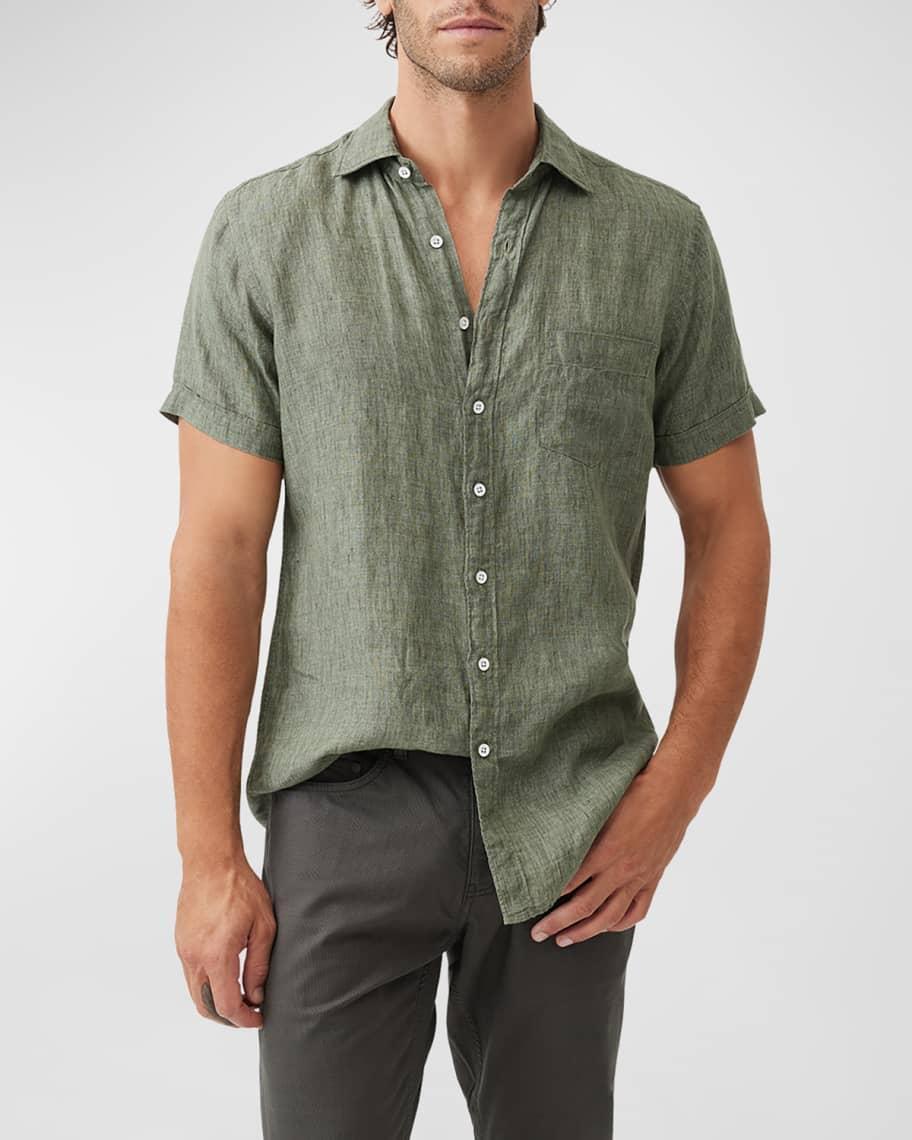 Mens Palm Heights Linen Short-Sleeve Shirt Product Image