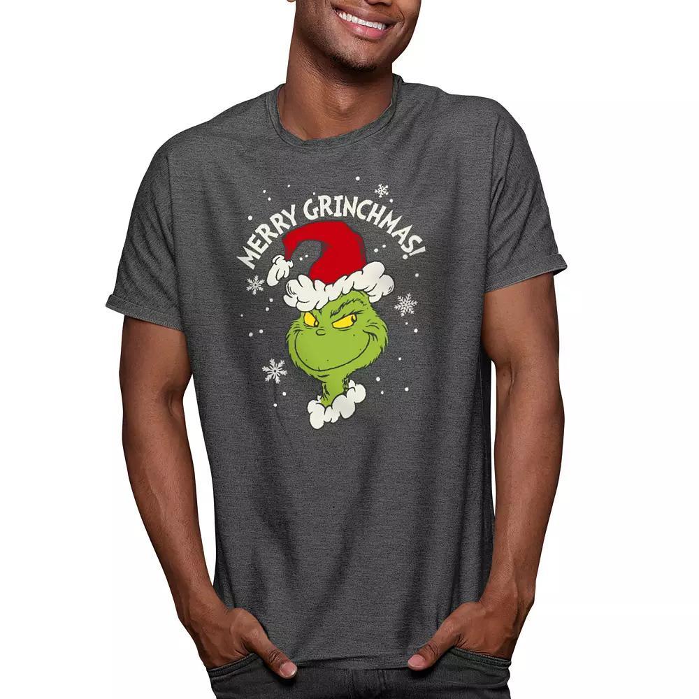 Mens Dr. Seuss The Grinch Grinchmas Tee Heather Grey Product Image