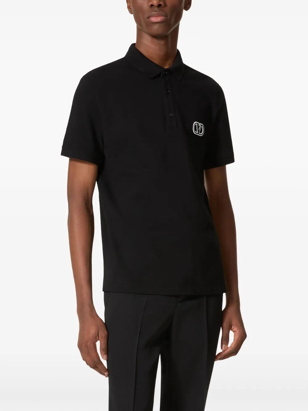 VLogo Signature-patch polo shirt Product Image