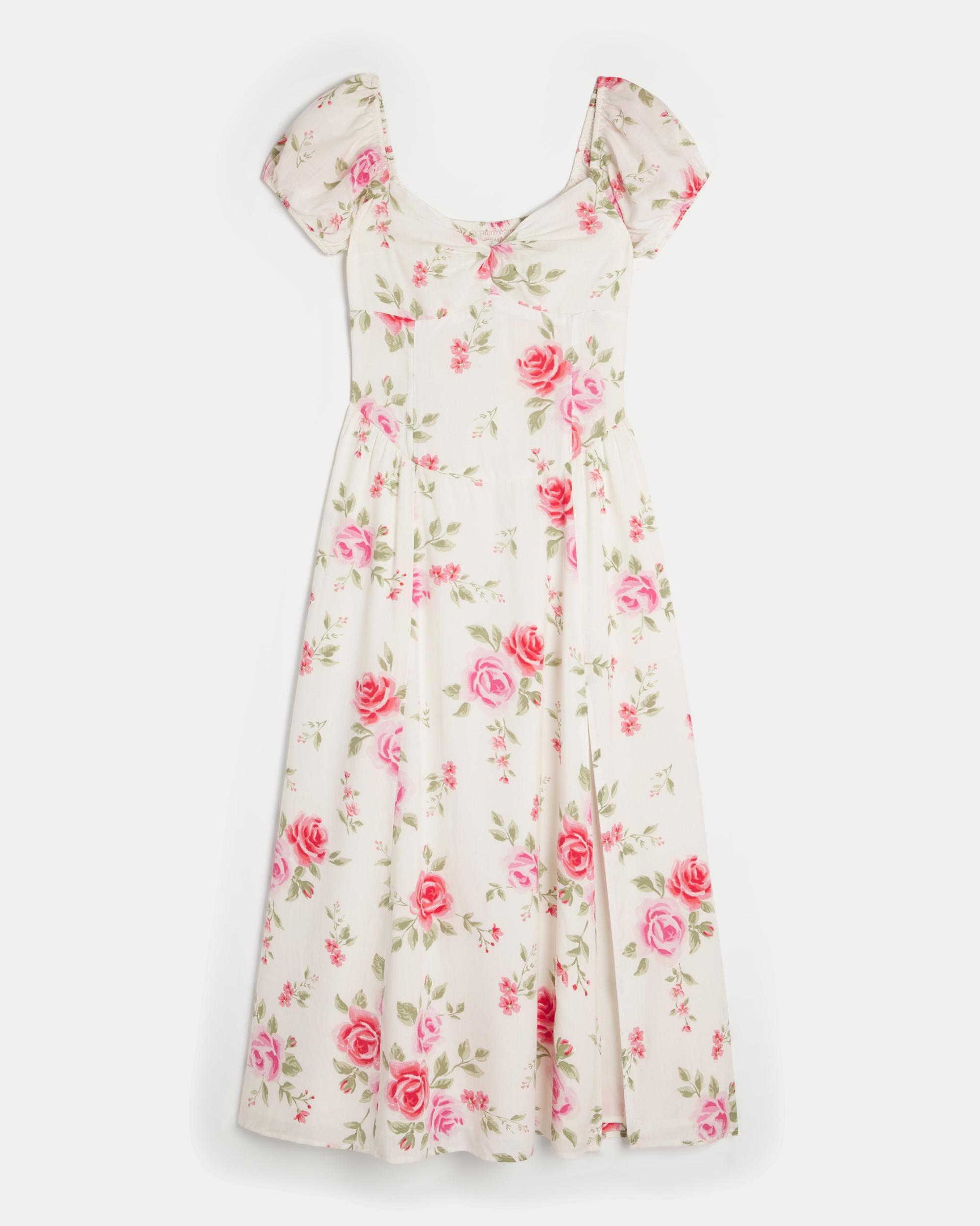 Cinch Bust Drop-Waist Maxi Dress Product Image