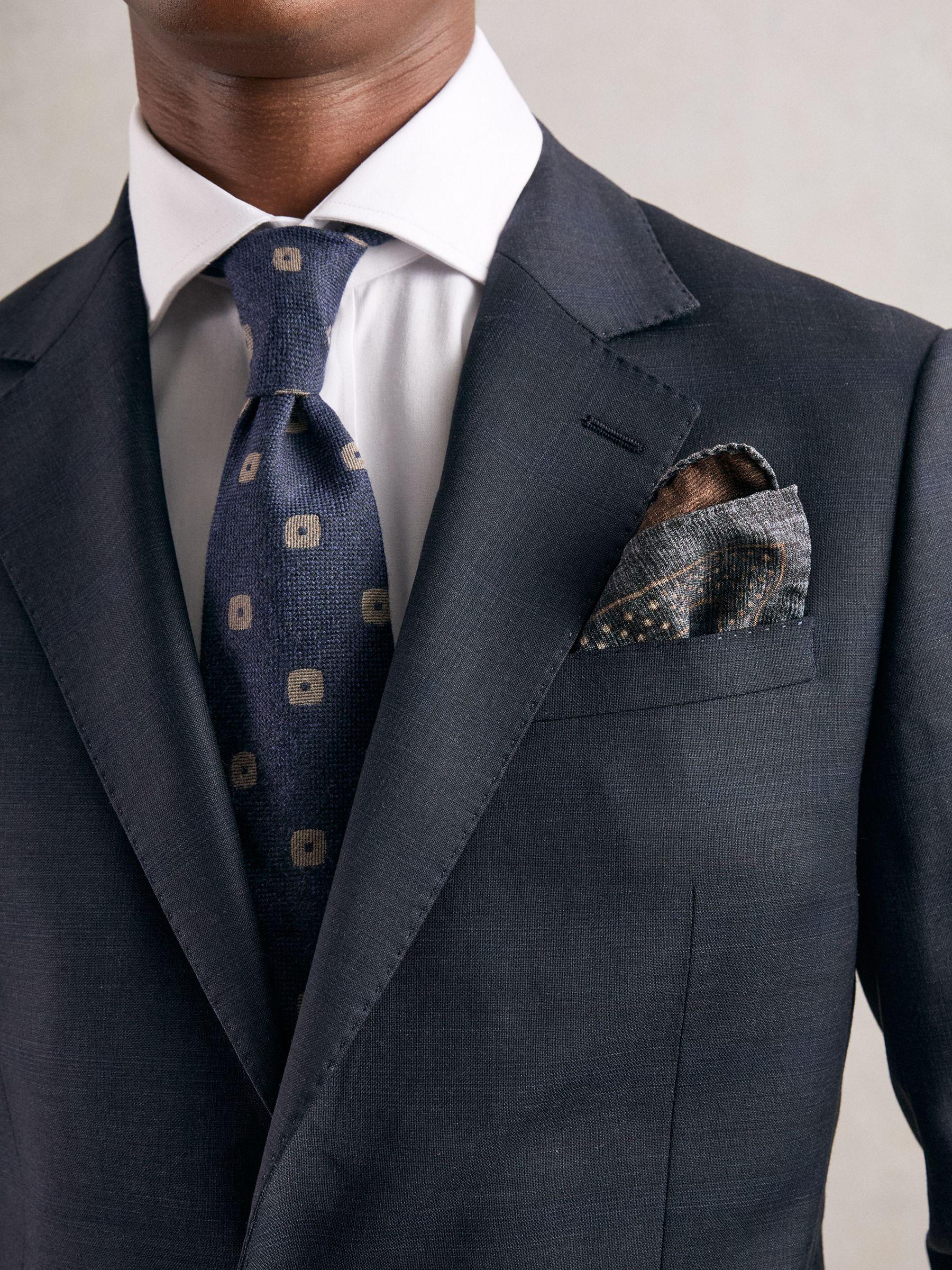 Pocket Square in Denim Blue Melange Product Image