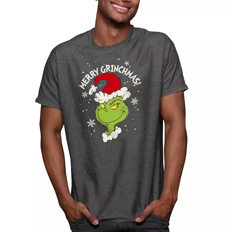 Mens Dr. Seuss The Grinch Grinchmas Tee Heather Grey Product Image