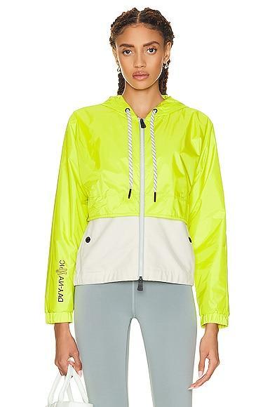 MONCLER Day-namic Two-tone Windbreaker Jacket In White Product Image