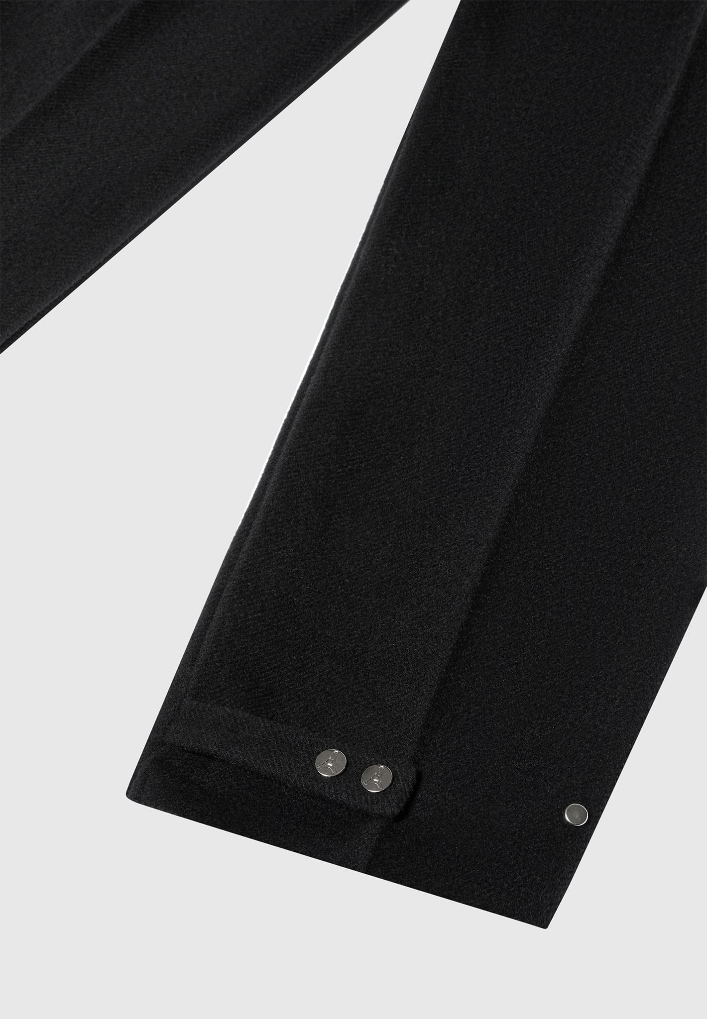 Wool Tailored Cargo Trousers - Black Female Product Image