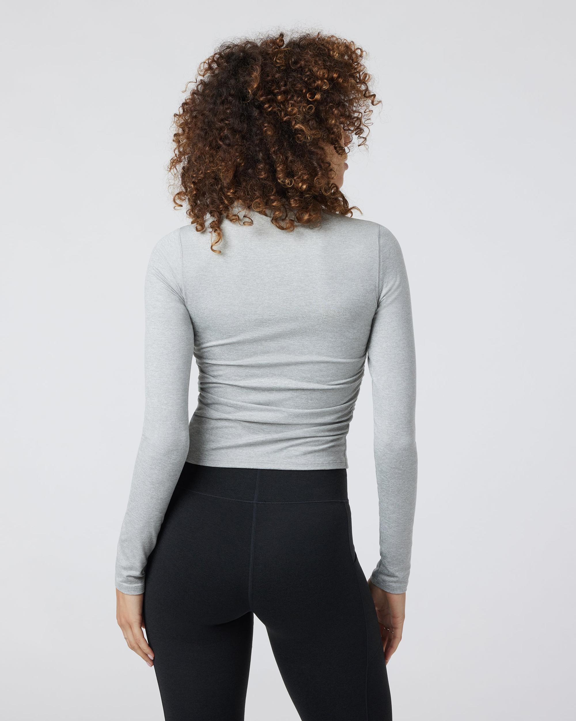 Long Sleeve Halo Ruched Tee Product Image