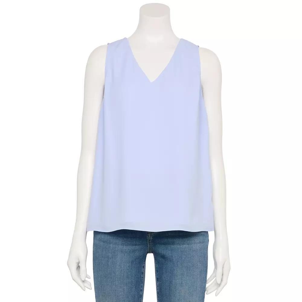 Women's Nine West Adaptive V-Neck Shell Tank Top, Size: XS, Stella Peri Product Image