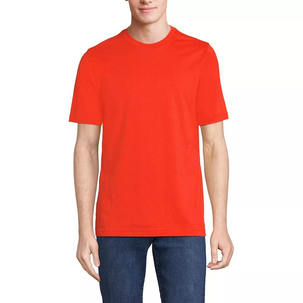 Men's Lands' End Super-T Short Sleeve T-Shirt, Size: Large, Rich Red Product Image
