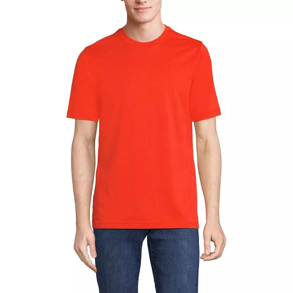 Men's Lands' End Super-T Short Sleeve T-Shirt, Size: Large, Rich Red Product Image