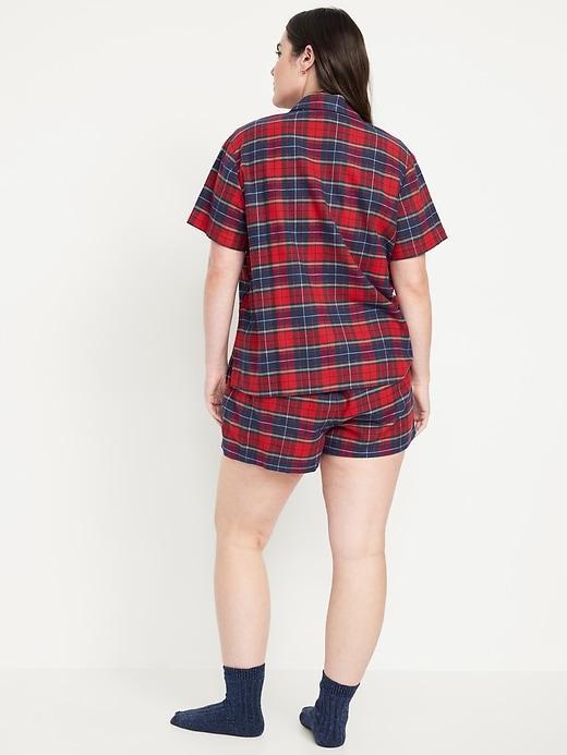 Printed Flannel Pajama Set for Men Product Image