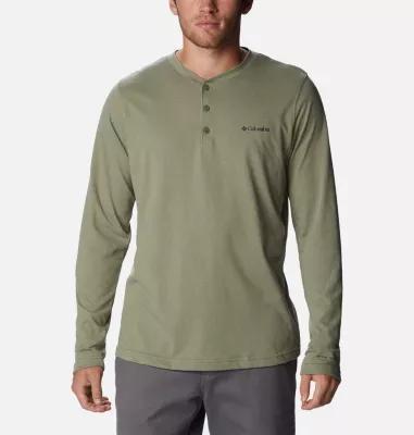 Big & Tall Columbia Thistletown Hills Henley Tee, Men's, Size: XL Tall, Stone Green Product Image