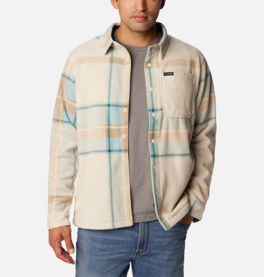Columbia Steens Mountain Printed Shirt Jacket (Mountain Check Print) Men's Clothing Product Image