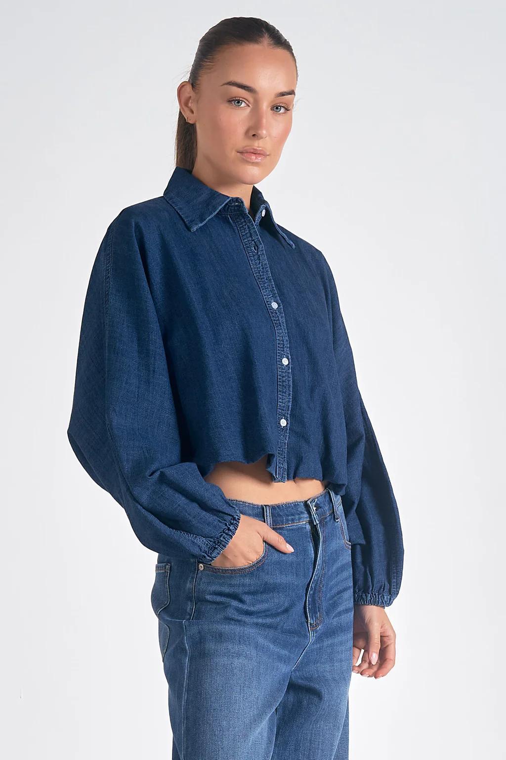 Sonesta Denim Cropped Jacket Product Image